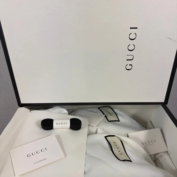 Gucci Men's Black Sneakers with Red and Blue Accents - Picture 13 of 13